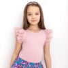 bluzka dla dziewczynki kolor rozowy tiul