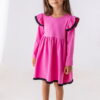 elegancka sukienka dla dziewczynki pink boho