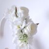 opaska biale kwiatki