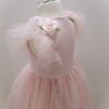 sukienka balerina kwiaty rozowa tyl