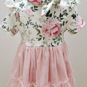 Sukienka wizytowa z opaską dla małej dziewczynki