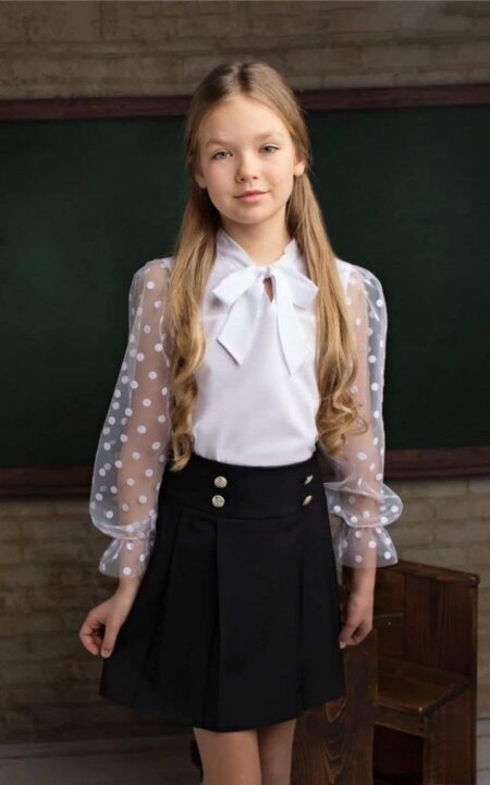 Spódniczka plisowana do szkoły, granatowa, dla dziewczynki