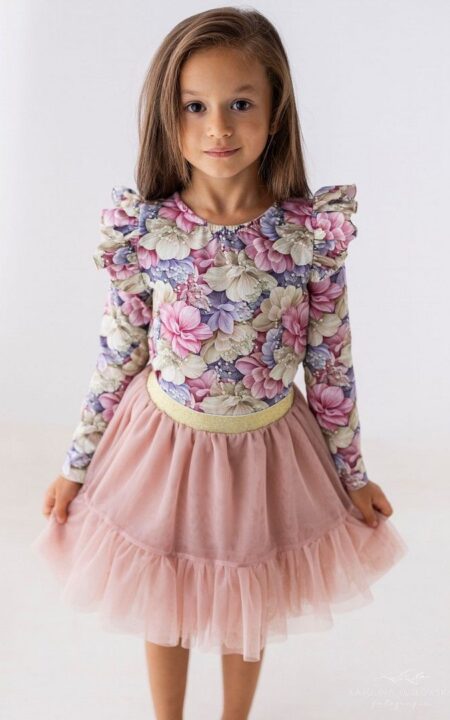 Tiulowa spódniczka dla dziewczynki w kolorze różowym