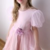 sukienka rozowa rekawki bufki 1