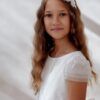 Opaska do Komunii z błyszczącą aplikacją, wzór