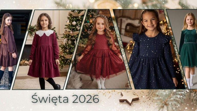 Sukienka na święta 2026 dla dziewczynki.