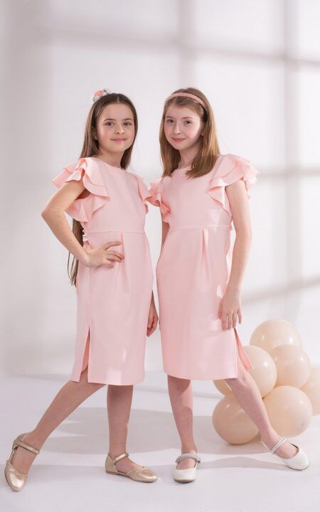 Ołówkowa w kolorze łososiowym